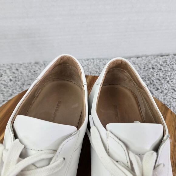 SuitSupply Trainer White Leather Casual Lace Up Lifestyle Daily Sneakers Mens 44 - Picture 13 of 15